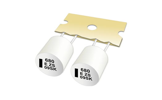 EEH-ZS(U) Series (THT Tape And Box) Conductive Polymer Hybrid Aluminum Electrolytic Capacitors