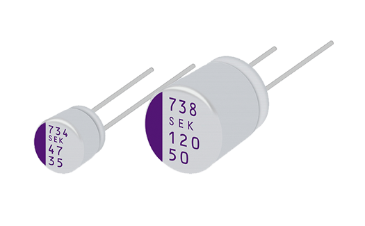 OS-CON™ SEK Series Capacitors Conductive Polymer Aluminum Solid Capacitor Radial Lead Type