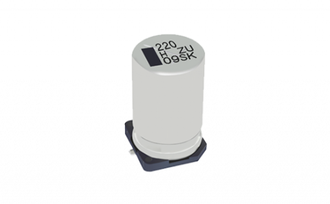 EEH-ZU Series (SMD, High Temp. Reflow) Conductive Polymer Hybrid Aluminum Electrolytic Capacitors