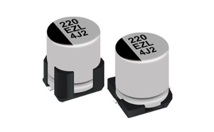EEH-ZL Series (SMD, High Temp. Reflow) Conductive Polymer Hybrid Aluminum Electrolytic Capacitors 