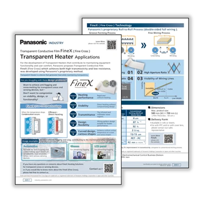 FineX Leaflet - Transparent Heater