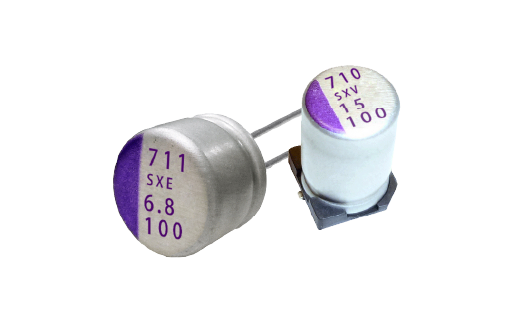 Hero image for SXE Series And SXV Series OS-CON™ Conductive Aluminum-Polymer Solid Capacitors