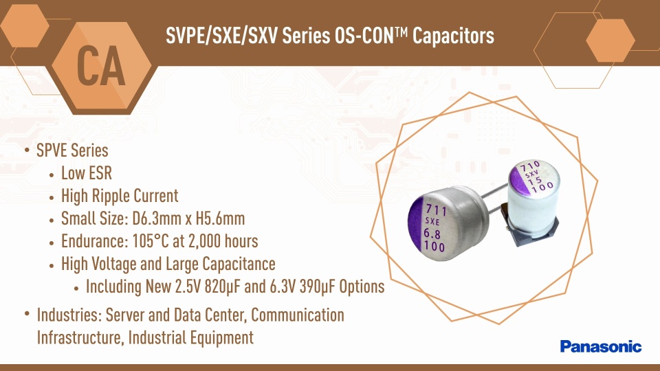 Thumbnail for NPI: SVPE/SXE/SXV Series OS-CON™ Capacitors