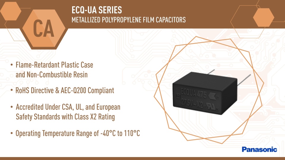 Thumbnail for NPI: ECQ-UA Series Metallized Polypropylene Film Capacitors