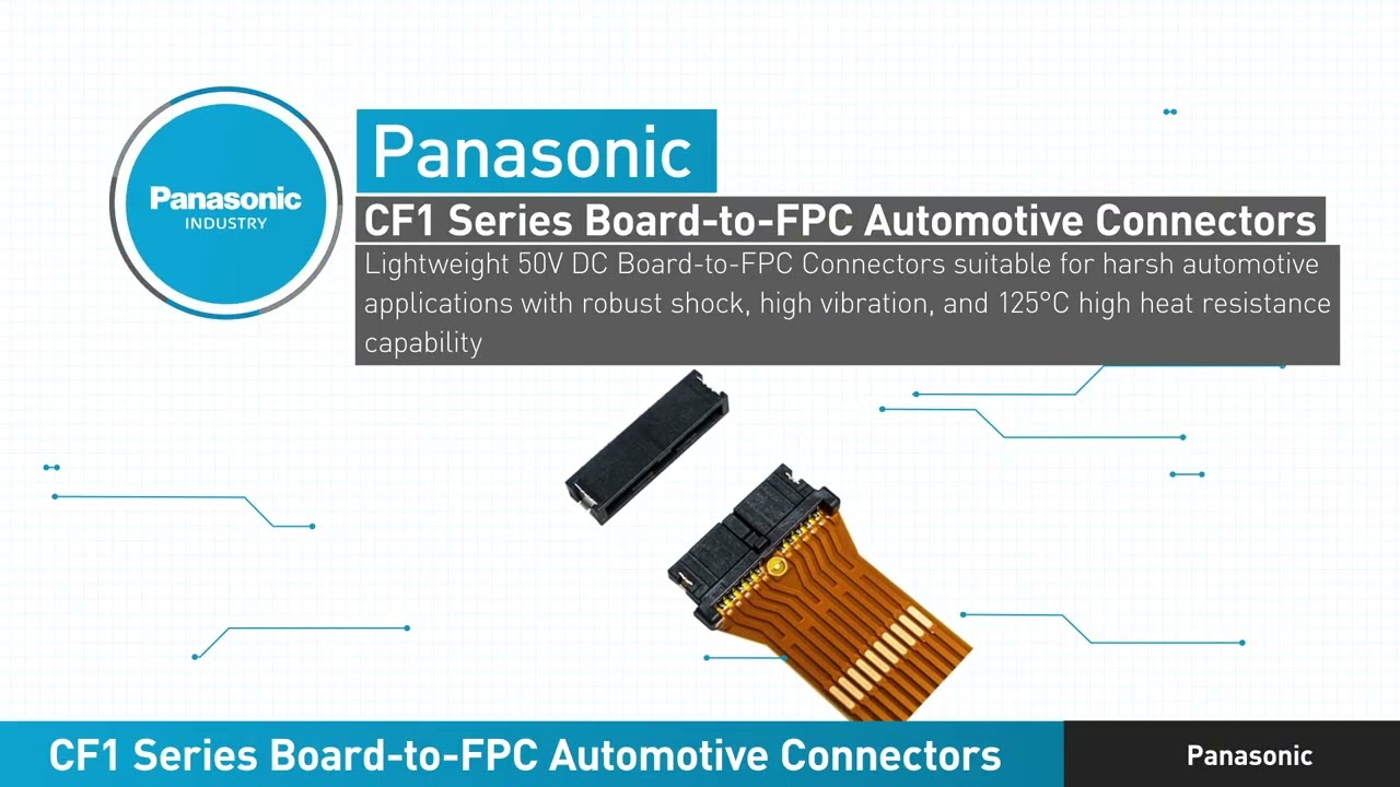 Thumbnail for New Product Brief: CF1 Series Board-to-FPC Automotive Connectors
