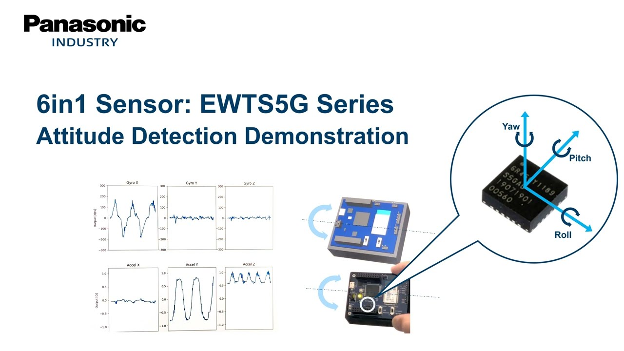 Thumbnail for Panasonic 6in1 Sensor EWTS5G Series Attitude Detection Demonstration