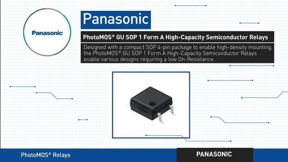 Thumbnail for PhotoMOS® GU SOP 1 Form A High-Capacity Semiconductor Relays